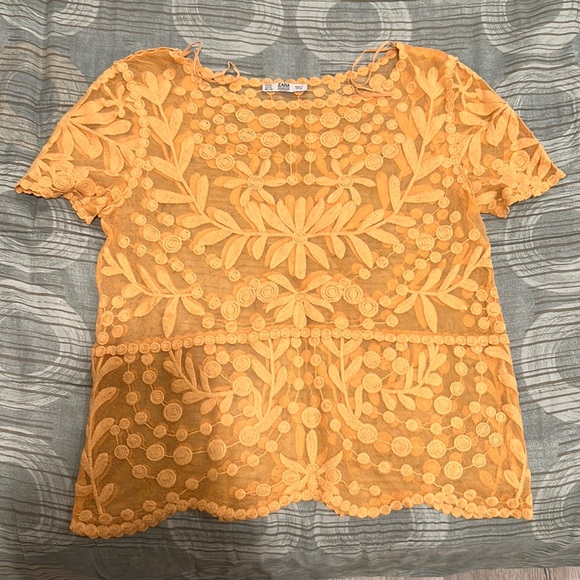 Zara Tops - YELLOW ZARA TOP